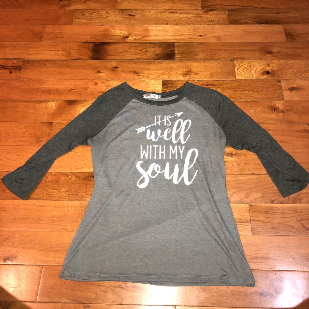 It Is Well With My Soul Baseball tee